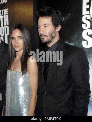 Keanu Reeves und Jennifer Connelly besuchen die Weltpremiere von „der Tag, an dem die Erde still stand“. New York, NY. 12/9/08. Stockfoto