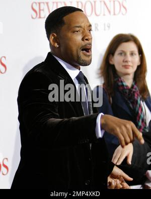 Will Smith kommt zur Premiere von Seven Pounds in Mann's Village in Westwood, Kalifornien. 12/16/08. Stockfoto