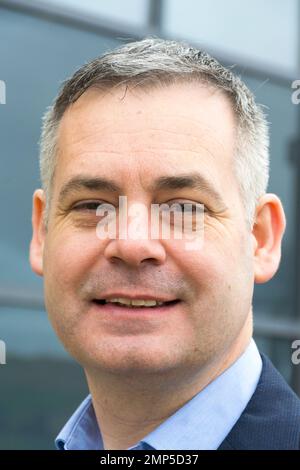 Pearse Daniel Doherty, irische Sinn Féin-Politikerin A Teachta Dála für den Wahlkreis Donegal. Hier in Ardara, County Donegal, Irland. 30. Januar 2 Stockfoto