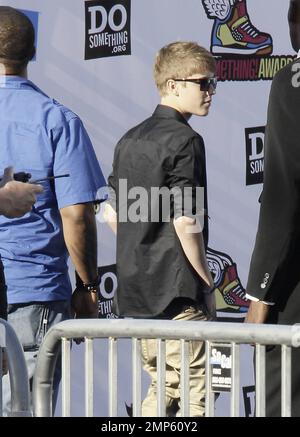 Justin Bieber bei den 2011 VH1 Do Something Awards im Palladium Hollywood in Los Angeles, Kalifornien. 14. August 2011. Stockfoto