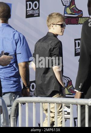 Justin Bieber bei den 2011 VH1 Do Something Awards im Palladium Hollywood in Los Angeles, Kalifornien. 14. August 2011. Stockfoto