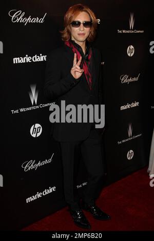 Yoshiki bei der Weinstein Company 2012 Golden Globes After Party im Beverly Hilton Hotel. Los Angeles, Kalifornien. 15. vom Januar 2012. Stockfoto