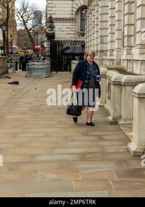 London, Großbritannien. 31. Januar 2023. Thérèse Coffey, Umweltsekretärin, Ankunft im Kabinett whitehall zur Kabientagung. Kredit: Richard Lincoln/Alamy Live News Stockfoto