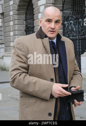 London, Großbritannien. 31. Januar 2023. Jake Berry, Abgeordneter, ehemaliger Vorsitzender der Konservativen Partei unter Liz Truss, wird heute Morgen in Westminster gesehen. Kredit: Imageplotter/Alamy Live News Stockfoto