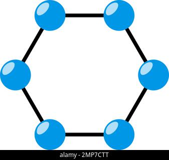 Chemiesymbol für flaches Design. Bearbeitbarer Vektor. Stock Vektor