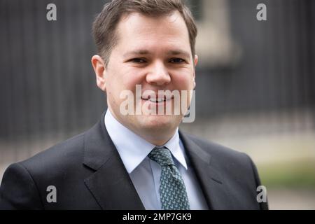 London, Großbritannien. 31. Januar 2023. Robert Jenrick, Einwanderungsminister bei einem Kabinettsmeeting in der Downing Street 10 London. Kredit: Ian Davidson/Alamy Live News Stockfoto