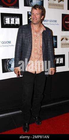 Thomas Jane posiert auf dem roten Teppich auf der AFM Blowout Party, die von Cheetah Vision, Hannibal Pictures/Hannibal Classics und Emmett/Furla Films in den Pier59 Studios in Santa Monica veranstaltet wird. Los Angeles, Kalifornien. 11/05/10. Stockfoto