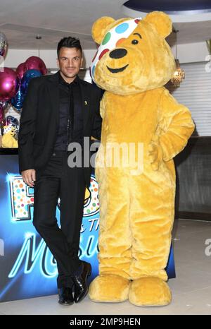 Peter Andre feiert die Veröffentlichung von „BBC Children in Need POP Goes the Musical“ in den Kensington Roof Gardens. London, Großbritannien. 31. August 2011. Stockfoto