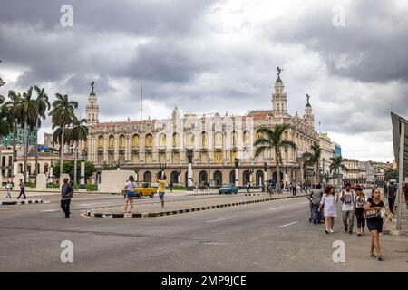 Grand Theatre of Havana, Alicia Alonso, Zentrum von Havanna, Havanna, Kuba Stockfoto