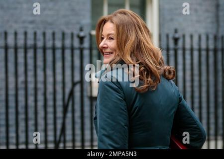 Downing Street, London, Großbritannien. 31. Januar 2023 Gillian Keegan, Staatssekretär für Bildung, nimmt an der wöchentlichen Kabinettssitzung in der Downing Street 10 Teil. Foto: Amanda Rose/Alamy Live News Stockfoto