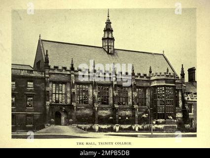 The Hall, Trinity College aus einem Foto von F. Frith & Co aus dem Buch " Cambridge and its Story " von Arthur Gray 1852-1940 Publikation London : Methuen 1912 Stockfoto