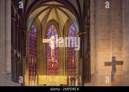 Kopie des Mindenkreuzes, Mindendom, Minden, Nordrhein-Westfalen, Deutschland Stockfoto