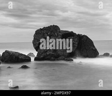 paesaggio marino lungo la costa della toscana, Italien Stockfoto