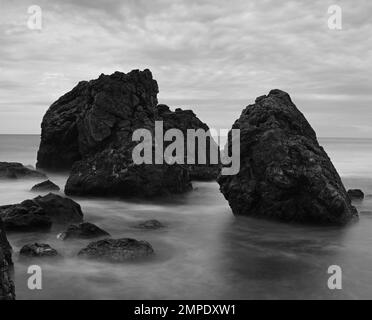 paesaggio marino lungo la costa della toscana, Italien Stockfoto