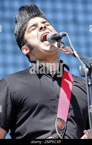 Die Canadian Rocker Billy Talent treten beim Coachella Music and Arts Festival 2009 auf. Indio, Kalifornien. 4/18/09. . Stockfoto