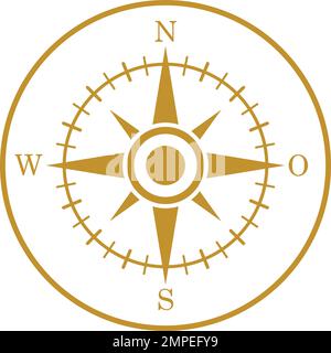 Kompass, Reise-Logo, Tourismus, Kompass-Logo Stock Vektor