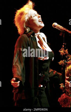 Debbie Harry aus South Beach tritt in einem Konzert auf und ist im Alter von 62 Jahren immer noch stark. Das Fillmore Miami Beach im Jackie Gleason Theater. Miami, Florida 11/16/07. Stockfoto