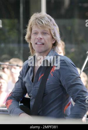 Jon Bon Jovi spielte drei Songs auf der Today Show in den NBC Studios New York City, NY, 6/19/2007. Stockfoto