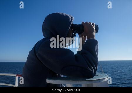 Michael Bunel / Le Pictorium - der Ozeanwiker im Mittelmeer - 26/12/2022 - Mittelmeer / Mittelmeer - Mitglied der NRO SOS Stockfoto