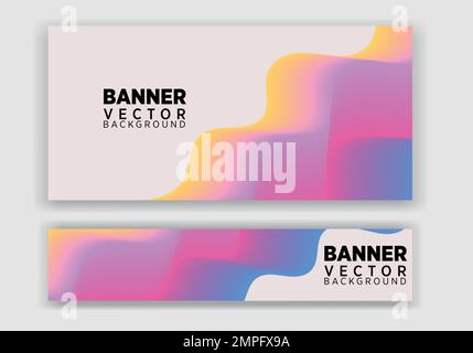 Abstraktes Vektordesign - Vorlage für Bannermuster im Hintergrund. Stock Vektor