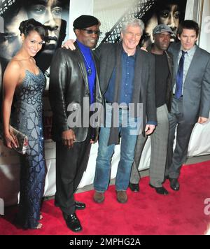 Shannon Kane, Wesley Snipes, Richard Gere, Don Cheadle und Ethan Hawke gehen bei der New Yorker Premiere von „Brooklyns Besten“ im AMC Loews Lincoln Square 13 Theater über den roten Teppich. New York, NY. 03/02/10. . Stockfoto