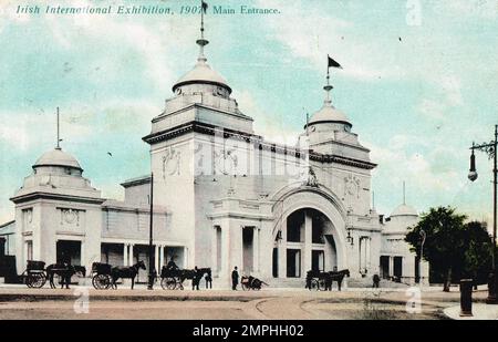 Irish International Exhibition, 1907, Dublin Irland. Der Haupteingang Stockfoto