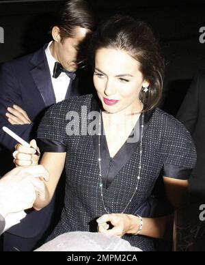 Camilla Belle besucht das Chanel und Charles Finch Pre-Oscar Dinner im Madeo Restaurant. Los Angeles, Kalifornien. 02/26/11. Stockfoto