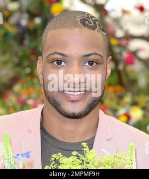JLS-Boyband Jonathan Gill auf der RHS Chelsea Flower Show 2011. Die Veranstaltung ist die berühmteste Blumenshow der Welt und feiert den hochwertigen Gartenbau. London, Großbritannien. 05/23/11. Stockfoto