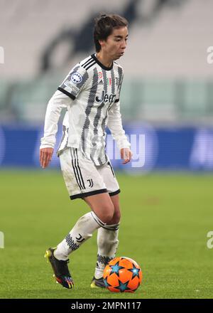 Turin, Italien, 15. Dezember 2022. Annahita Zamanian von Juventus während des UEFA Womens Champions League-Spiels im Juventus Stadium, Turin. Der Bildausdruck sollte lauten: Jonathan Moscrop/Sportimage Stockfoto