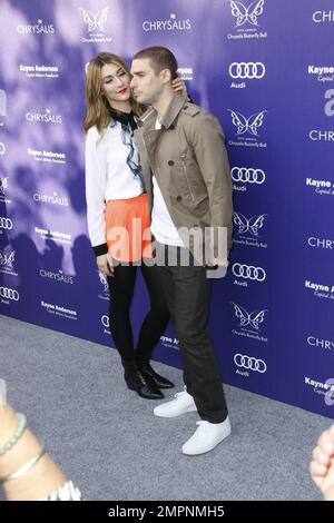 Amy Renee Heidemann und Nick Noonan von „Karmin“ beim alljährlichen Chrysalis Butterfly Ball 13., der in einer Privatresidenz in Los Angeles, Kalifornien, stattfindet. 7. Juni 2014. Stockfoto