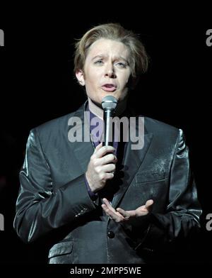 Im Durham Performing Arts Center gibt es Live-Konzerte von Clay Aiken. Durham, North Carolina 29. November 2012 Stockfoto