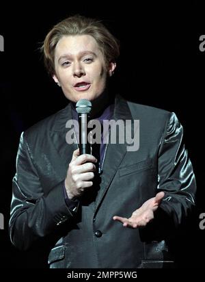 Im Durham Performing Arts Center gibt es Live-Konzerte von Clay Aiken. Durham, North Carolina 29. November 2012 Stockfoto