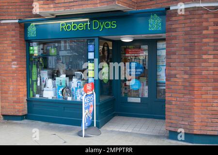 Der Robert Dyas-Hardwarehändler in Wokingham, Berkshire, Großbritannien Stockfoto