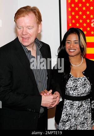 EXKLUSIV!! Der Schauspieler David Caruso nimmt an einem Cocktailempfang und einer Auktion für die South Florida S.P.C.A. in der Opera Gallery in Bal Harbour Teil. Miami, Florida 02/25/10. Stockfoto