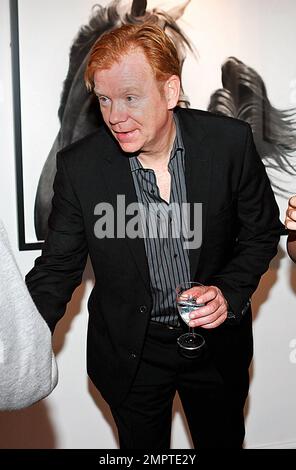 EXKLUSIV!! Der Schauspieler David Caruso nimmt an einem Cocktailempfang und einer Auktion für die South Florida S.P.C.A. in der Opera Gallery in Bal Harbour Teil. Miami, Florida 02/25/10. . Stockfoto