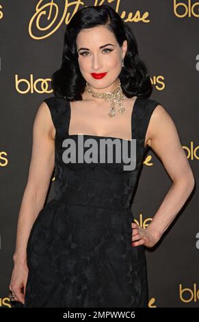 DITA von Teese unterzeichnet Kopien ihres neuen Buches "Your Beauty Mark" bei Bloomingdale's in New York City, New York. 2. Dezember 2015. Stockfoto