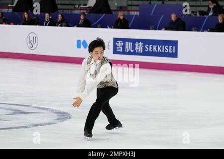 Turin, Italien. 10. Dezember 2022. Kao Miura (JPN) tritt während des Senior Men - Free Skating des ISU Grand Prix of Figure Skating Final Turin in Palavela auf. (Foto: Davide Di Lalla/SOPA Images/Sipa USA) Guthaben: SIPA USA/Alamy Live News Stockfoto