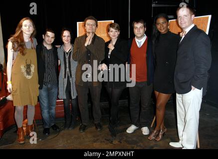 Lea Anna Ertrinken, Samm Levine, Angela Bettis, James Urbaniak, Amber Benson, Adam Busch, Tangi Miller und Marc Evan Jackson bei der Premiere der DROHNEN nach der Party im King King in Hollywood, Kalifornien. 4/13/10. . Stockfoto