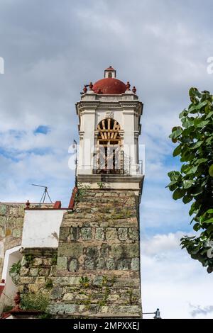 Die Kirche unserer Lieben Frau des Trostes oder Nuestra Senora de Consolación im historischen Zentrum von Oaxaca, Mexiko. UNESCO-Weltkulturerbe. Stockfoto