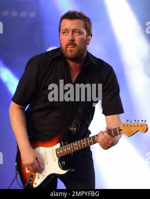 Elbow tritt live auf dem V Fest in London auf. 8/23/09. Stockfoto