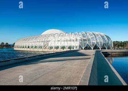 Innovation, Wissenschaft und Technologie Gebäude an der Florida Polytechnic University. Stockfoto