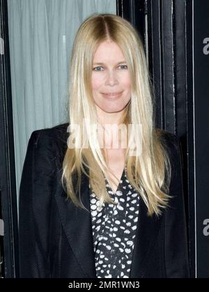 Claudia Schiffer kommt zur Fashion Fringe Veranstaltung in Tini in South Kensington. London, Großbritannien. 3/17/09. Stockfoto