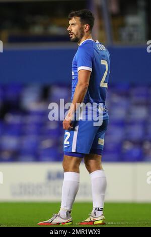 Birmingham, Großbritannien. 31. Januar 2023. Maxime Colin #2 von Birmingham City während des Replay-Spiels der vierten Runde des Emirates FA Cup Birmingham City vs Blackburn Rovers in St Andrews, Birmingham, Großbritannien, 31. Januar 2023 (Foto von Gareth Evans/News Images) in Birmingham, Großbritannien, am 1./31. Januar 2023. (Foto: Gareth Evans/News Images/Sipa USA) Guthaben: SIPA USA/Alamy Live News Stockfoto