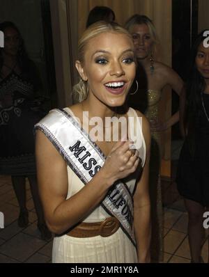 Miss California, Katie Blair, besucht Fashion's Night in Los Angeles, Kalifornien. September 8. 2011. Stockfoto