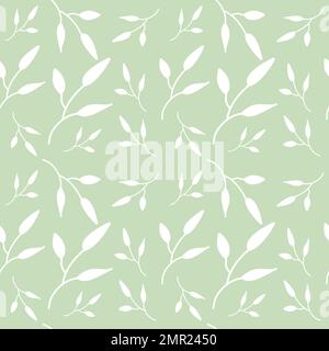 Nahtloses Blumenmuster Vektorblumen Blütenform Kritzelpflanze abstrakte Texturhintergrund Illustration für digitales Papier und Druckmaterialien Stock Vektor