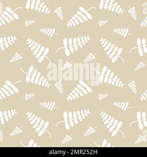 Nahtloses Blumenmuster Vektorblumen Blütenform Kritzelpflanze abstrakte Texturhintergrund Illustration für digitales Papier und Druckmaterialien Stock Vektor