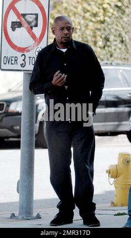 Exklusiv!! Schauspieler Forest Whitaker fragt nach dem Weg in Los Angeles, ca. 03/16/06 Stockfoto