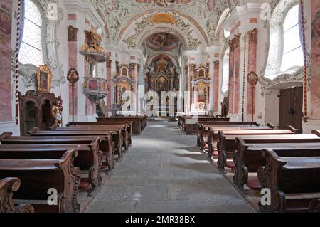 Kirche San Michael in San Candido (Innichen), Pusteria-Tal, Trentino-Südtirol, Italien Stockfoto