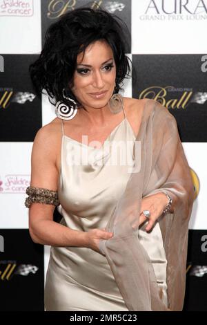 Nancy Dell'Olio auf dem Grand Prix Ball im Hurlingham Club in London, Großbritannien. 7/7/10. Stockfoto