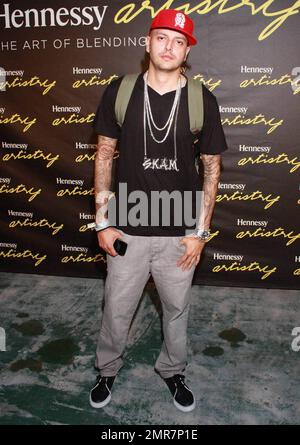 Gäste kommen im Hennessy Artistry 2010 an, das in den Ice Palace Studios stattfindet. Am Abend gab es Vorstellungen von The Roots, Q-Tip und Rapper Eve. Miami, Florida 09/25/10. Stockfoto